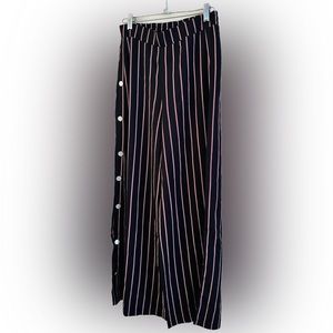 Wide Leg Striped Pants